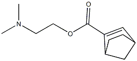 Bicyclo[2.2.1]hept-2-ene-2-carboxylic acid 2-dimethylaminoethyl ester Structure