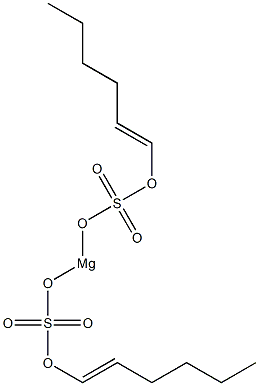 Bis[(1-hexenyloxy)sulfonyloxy]magnesium Structure