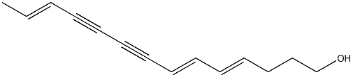 (4E,6E,12E)-4,6,12-Tetradecatriene-8,10-diyn-1-ol 구조식 이미지