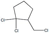 1-Chloromethyl-2,2-dichlorocyclopentane Structure