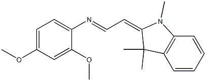 2-[2-(2,4-Dimethoxyphenylimino)ethylidene]-1,3,3-trimethylindoline Structure