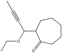 2-(1-Ethoxy-2-butynyl)cycloheptanone 구조식 이미지