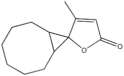 3-Methylspiro[furan-2(5H),9'-bicyclo[6.1.0]nonan]-5-one Structure