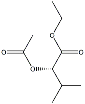 [S,(-)]-2-Acetyloxy-3-methylbutyric acid ethyl ester Structure