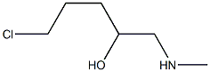 5-Chloro-1-methylamino-2-pentanol 구조식 이미지