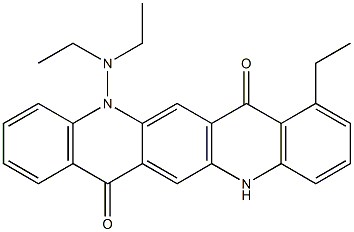 5-(Diethylamino)-8-ethyl-5,12-dihydroquino[2,3-b]acridine-7,14-dione Structure