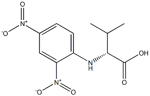 (R)-3-Methyl-2-[(2,4-dinitrophenyl)amino]butyric acid Structure