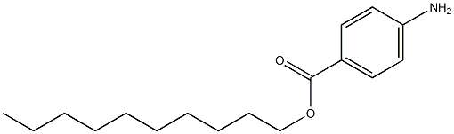 4-Aminobenzoic acid decyl ester 구조식 이미지