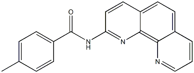 2-(4-Methylbenzoylamino)-1,10-phenanthroline Structure