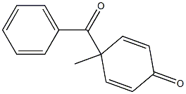 4-Benzoyl-4-methyl-2,5-cyclohexadien-1-one Structure