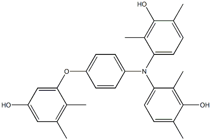 N,N-Bis(3-hydroxy-2,4-dimethylphenyl)-4-(5-hydroxy-2,3-dimethylphenoxy)benzenamine Structure