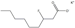 3-Fluorononanoic acid potassium salt 구조식 이미지