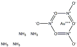 Tetramminegold(III) nitrate Structure