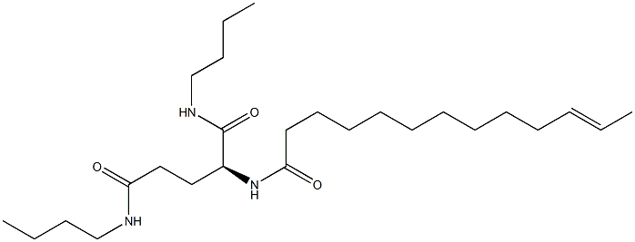 N2-(11-Tridecenoyl)-N1,N5-dibutylglutaminamide 구조식 이미지