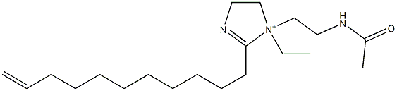 1-[2-(Acetylamino)ethyl]-1-ethyl-2-(10-undecenyl)-2-imidazoline-1-ium Structure