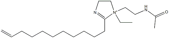 1-[2-(Acetylamino)ethyl]-1-ethyl-2-(10-undecenyl)-2-imidazoline-1-ium 구조식 이미지