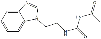 1-Acetyl-3-[2-(1H-benzimidazol-1-yl)ethyl]urea 구조식 이미지