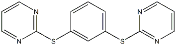2,2'-[1,3-Phenylenebis(thio)]bispyrimidine 구조식 이미지