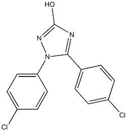 1,5-Bis(4-chlorophenyl)-1H-1,2,4-triazol-3-ol Structure