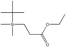 3-(tert-Butyldimethylsilyl)propionic acid ethyl ester 구조식 이미지