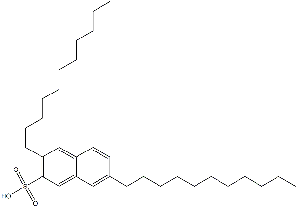 3,7-Diundecyl-2-naphthalenesulfonic acid Structure