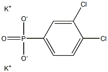 3,4-Dichlorophenylphosphonic acid dipotassium salt Structure