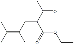 2-Acetyl-4,5-dimethyl-4-hexenoic acid ethyl ester Structure