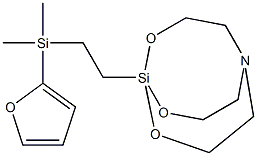 1-[2-(2-Furanyldimethylsilyl)ethyl]-2,8,9-trioxa-5-aza-1-silabicyclo[3.3.3]undecane 구조식 이미지