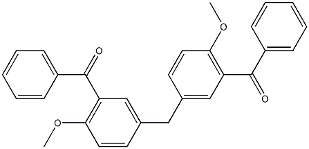 3,3''-Methylenebis(6-methoxybenzophenone) Structure