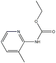 3-Methyl-2-pyridinecarbamic acid ethyl ester Structure