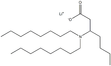 3-(Dioctylamino)heptanoic acid lithium salt Structure