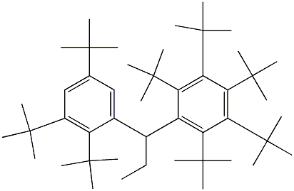 1-(Penta-tert-butylphenyl)-1-(2,3,5-tri-tert-butylphenyl)propane Structure