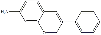 7-Amino-3-phenyl-2H-1-benzopyran Structure