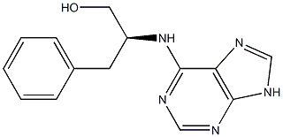 [S,(-)]-3-Phenyl-2-(9H-purine-6-ylamino)-1-propanol Structure