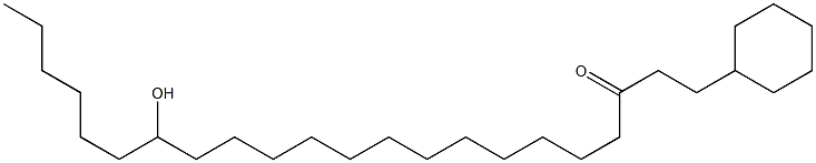 16-Hydroxy-1-cyclohexyldocosan-3-one Structure