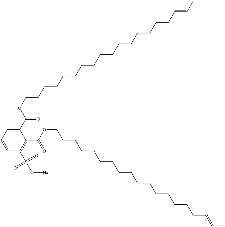 3-(Sodiosulfo)phthalic acid di(17-nonadecenyl) ester Structure