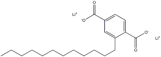 2-Dodecylterephthalic acid dilithium salt Structure