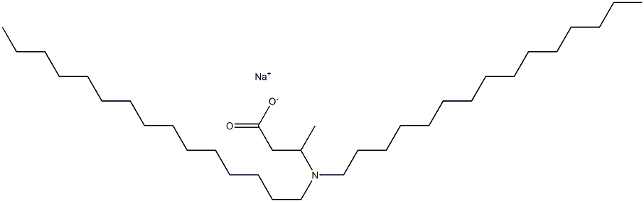 3-(Dipentadecylamino)butyric acid sodium salt 구조식 이미지