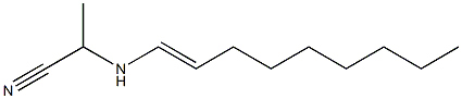 2-(1-Nonenylamino)propiononitrile Structure