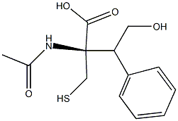 (1-Phenyl-2-hydroxyethyl)mercapturic acid 구조식 이미지