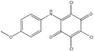 2-[(4-Methoxyphenyl)amino]-3,5,6-trichloro-2,5-cyclohexadiene-1,4-dione Structure