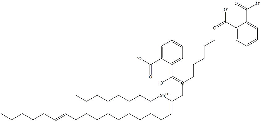 Bis[phthalic acid 1-(11-heptadecenyl)]dioctyltin(IV) salt Structure