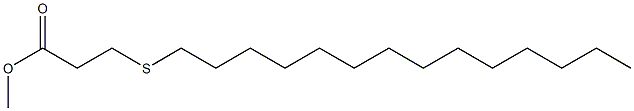 3-(Tetradecylthio)propanoic acid methyl ester 구조식 이미지