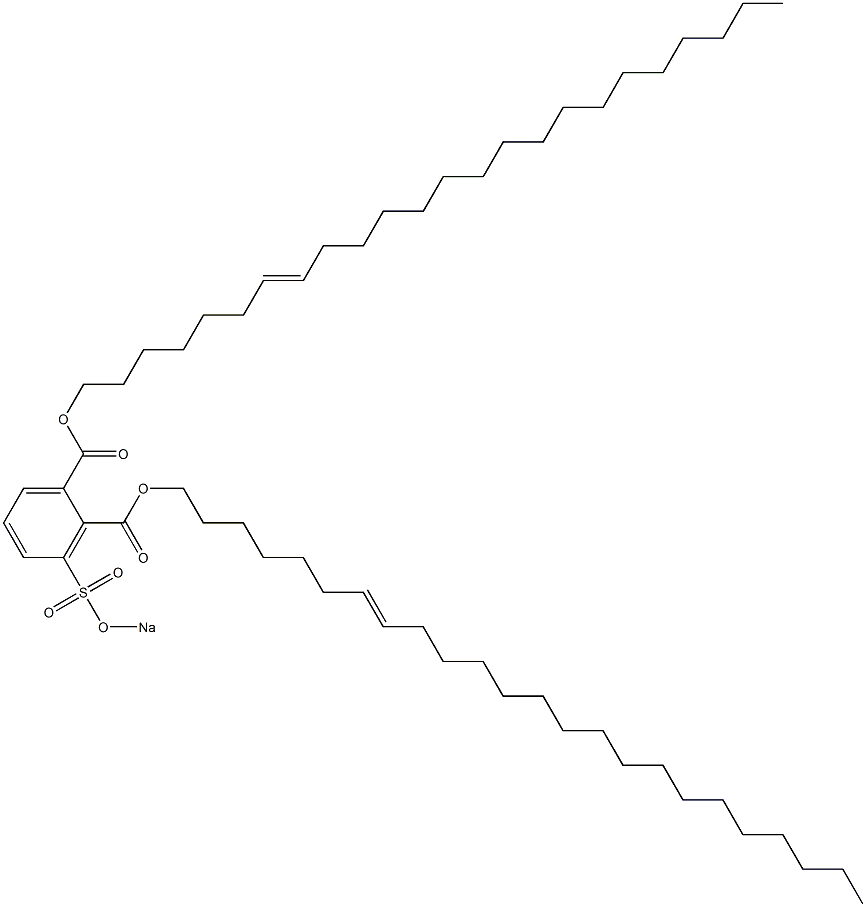 3-(Sodiosulfo)phthalic acid di(7-tetracosenyl) ester 구조식 이미지