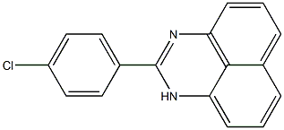 2-(4-Chlorophenyl)-1H-perimidine 구조식 이미지