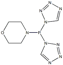 Morpholinobis(1H-tetrazol-1-yl)phosphine Structure