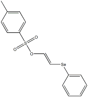 p-Toluenesulfonic acid (E)-2-(phenylseleno)ethenyl ester 구조식 이미지