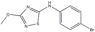 3-Methoxy-5-(4-bromophenyl)amino-1,2,4-thiadiazole 구조식 이미지