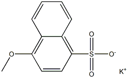 4-Methoxy-1-naphthalenesulfonic acid potassium salt Structure
