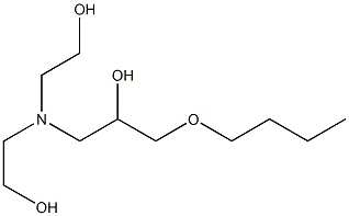 1-[Bis(2-hydroxyethyl)amino]-3-butoxy-2-propanol 구조식 이미지